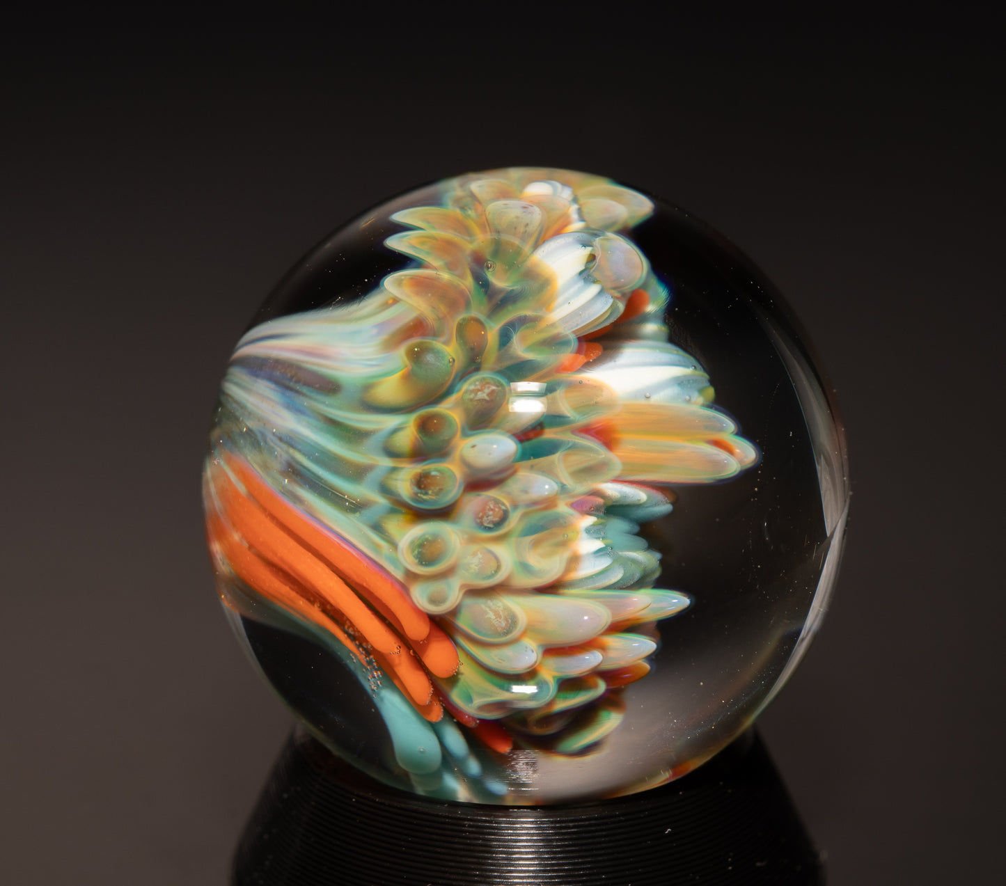 Coral Reef Glass Art Marble Set | Four Piece Ocean Inspired Borosilicate Work