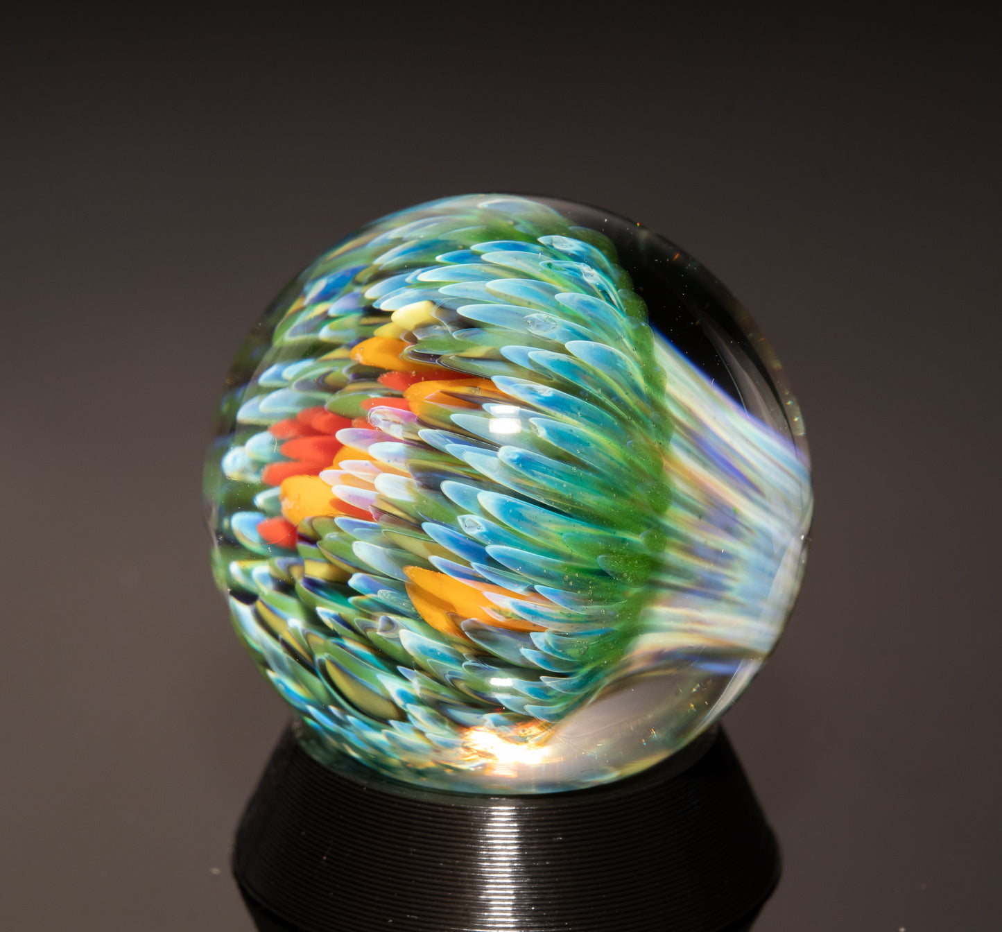 Coral Reef Display Marble Set | Four Piece Borosilicate Glass Art