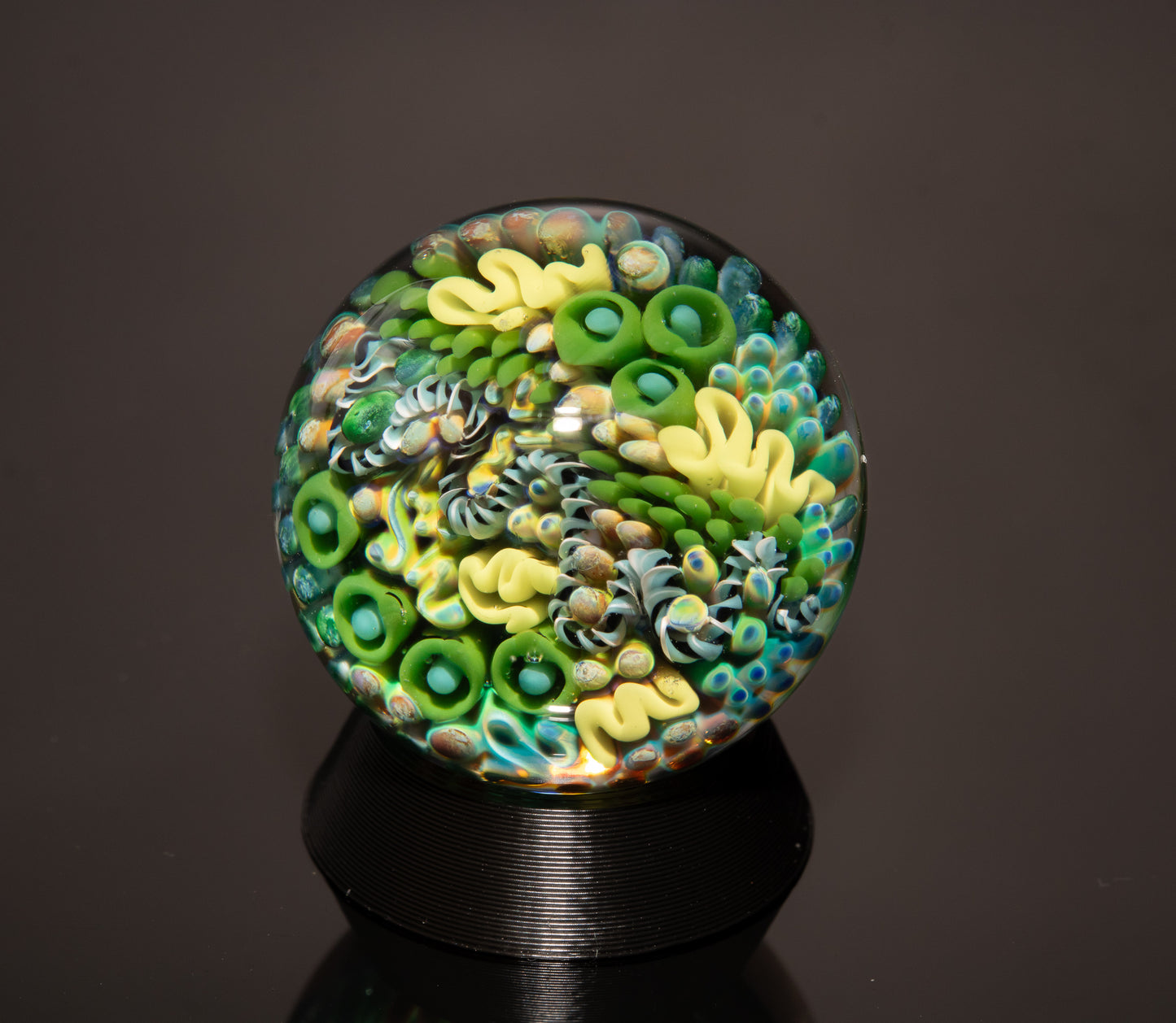Borosilicate Ocean Marble Set | Four Piece Coral Reef Glass Art Collection