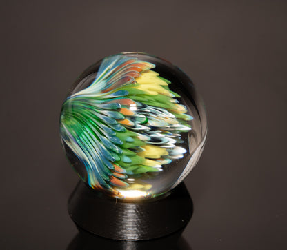 Borosilicate Ocean Marble Set | Four Piece Coral Reef Glass Art Collection