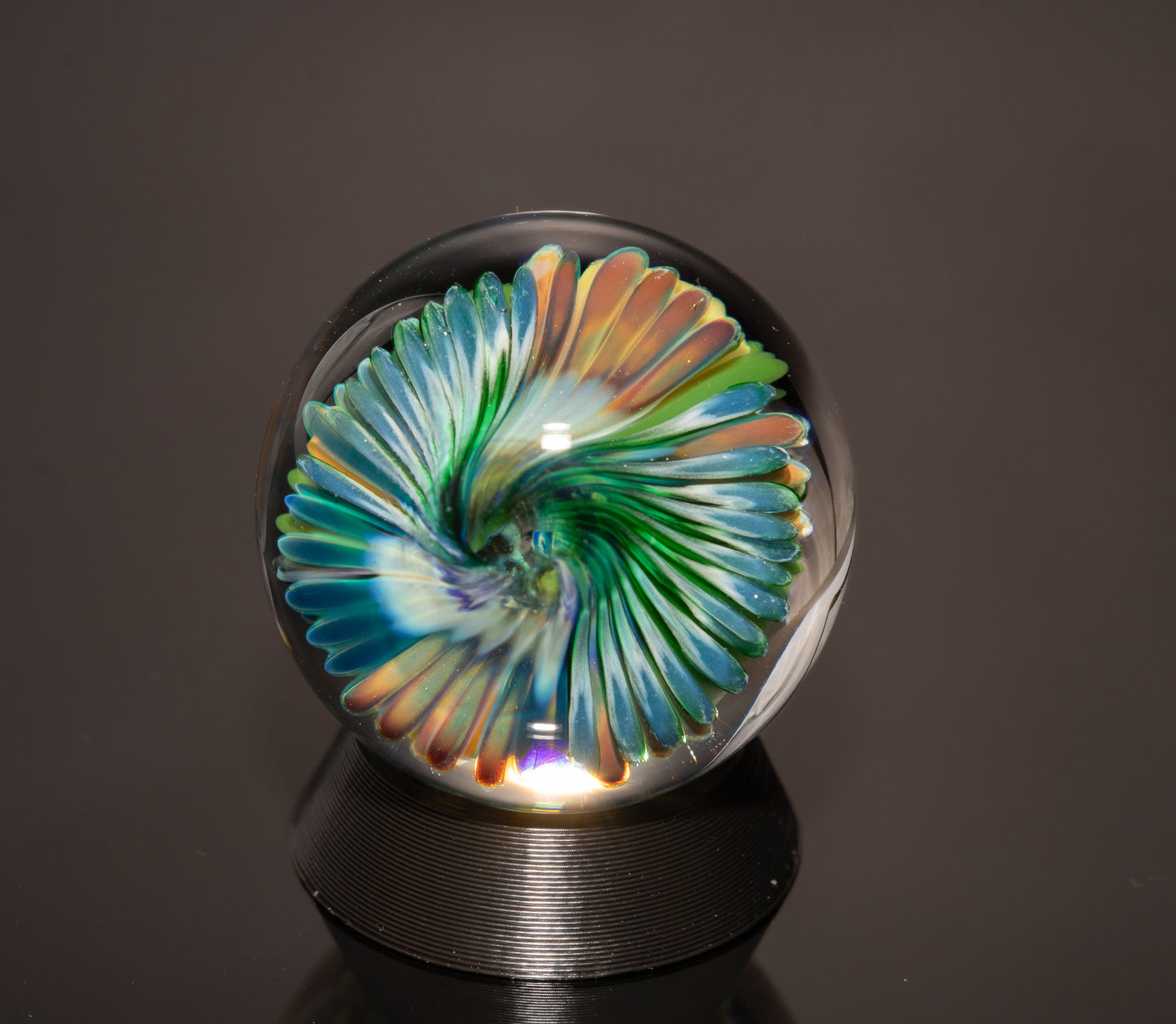 Borosilicate Ocean Marble Set | Four Piece Coral Reef Glass Art Collection