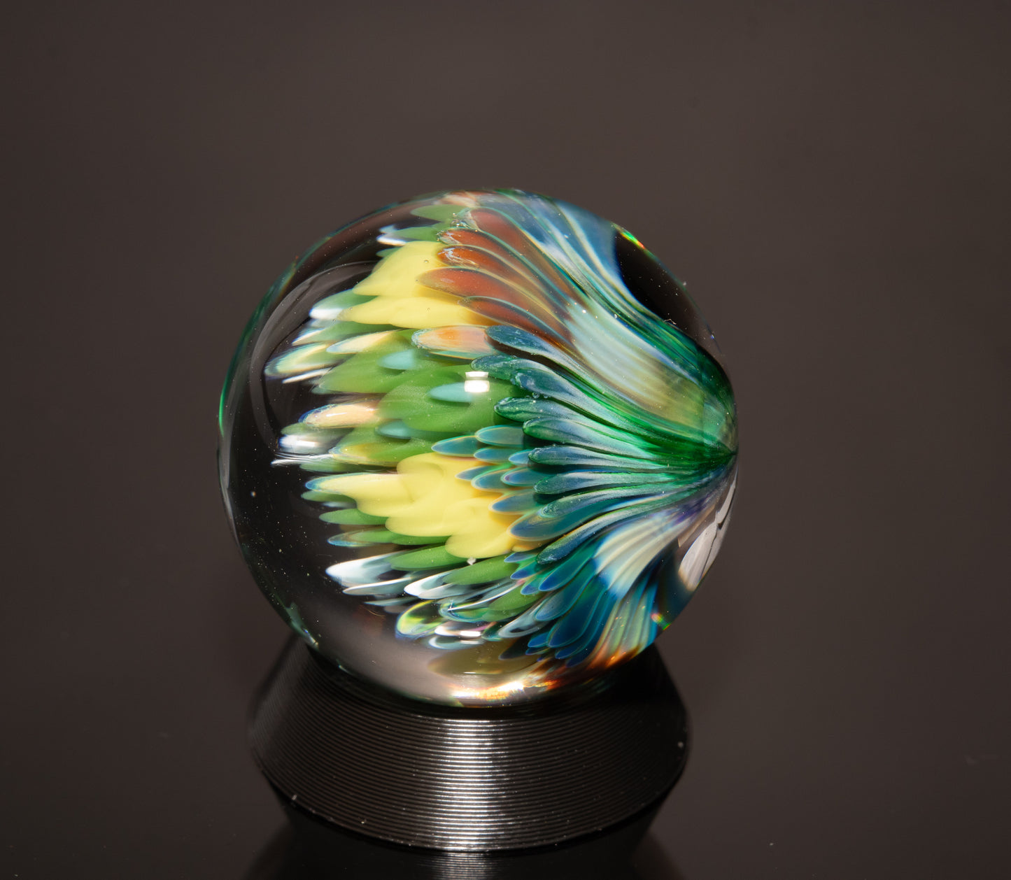 Borosilicate Ocean Marble Set | Four Piece Coral Reef Glass Art Collection