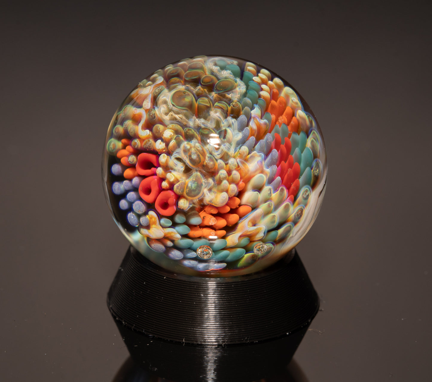 Undersea Inspired Glass Marble Set | 4-Piece Borosilicate Marble Collection