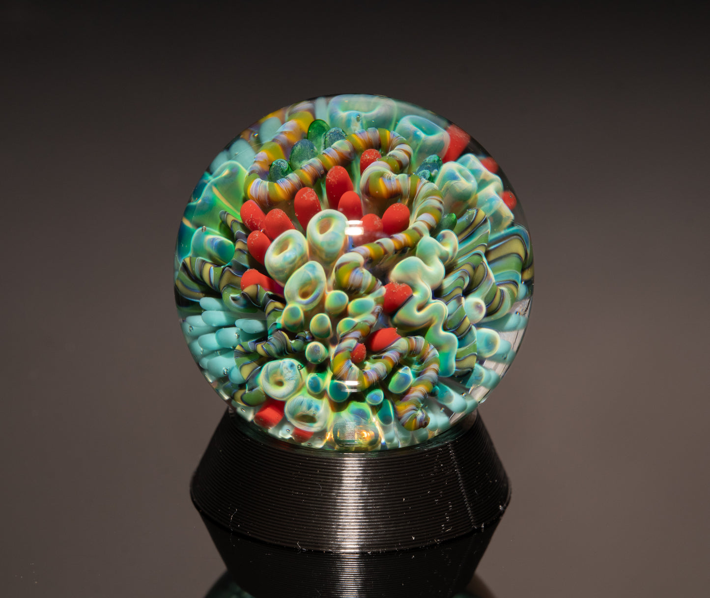 Handblown Ocean Glass Marble Set | Four Piece Coral Reef Borosilicate Art