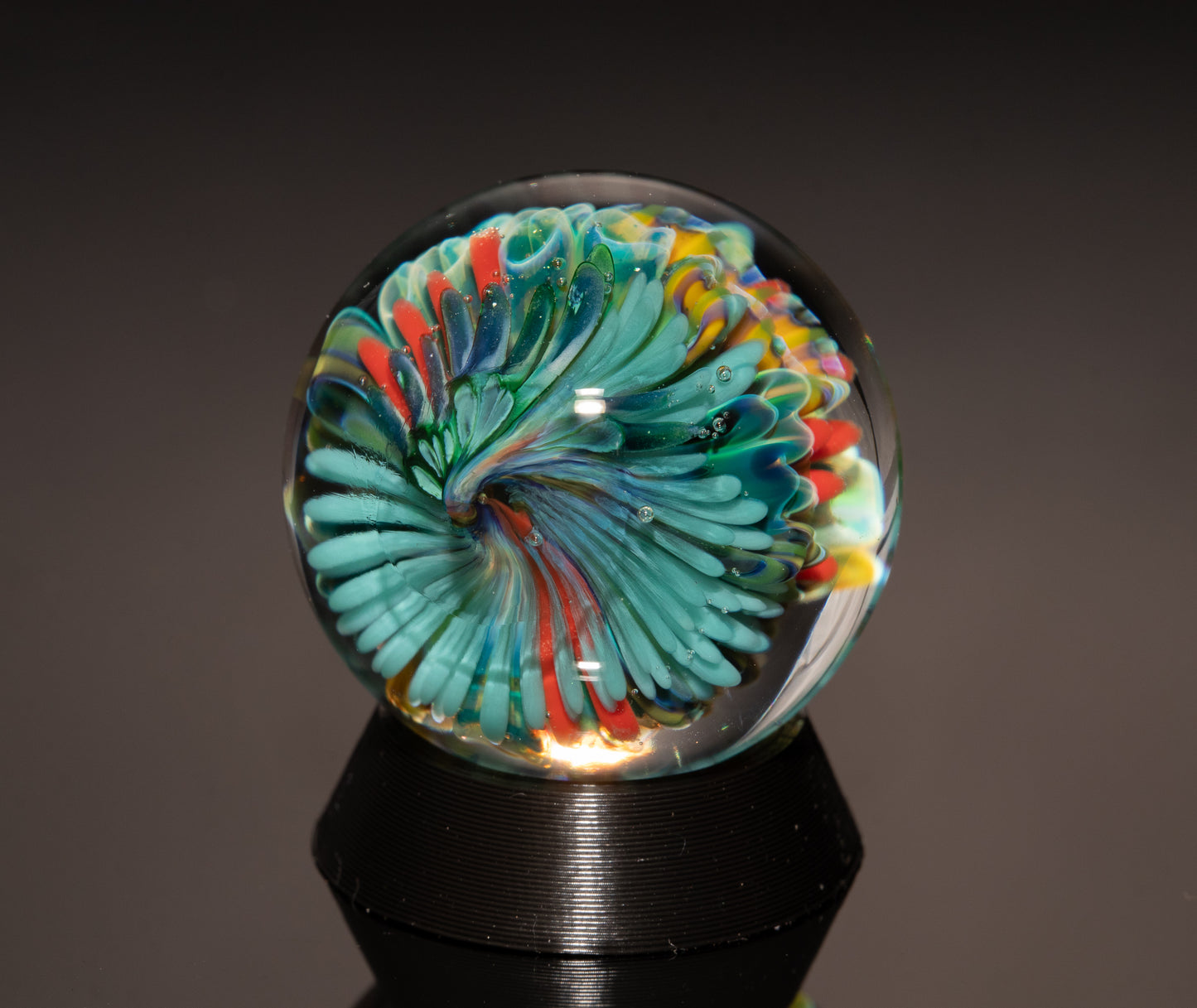 Handblown Ocean Glass Marble Set | Four Piece Coral Reef Borosilicate Art