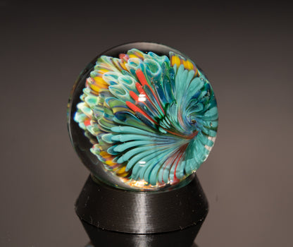 Handblown Ocean Glass Marble Set | Four Piece Coral Reef Borosilicate Art