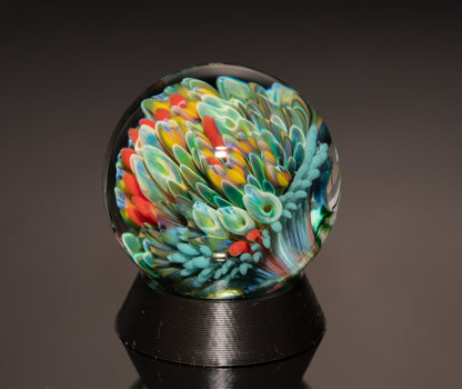 Handblown Ocean Glass Marble Set | Four Piece Coral Reef Borosilicate Art