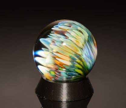 Coral Reef Borosilicate Marble Set | 4-Piece Glass Marble & Pillar Art Collection