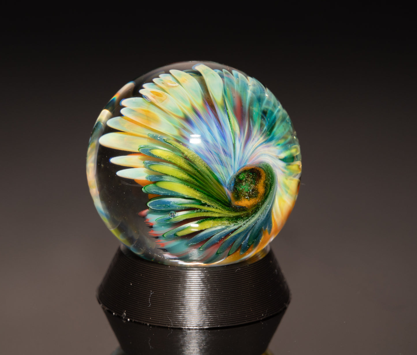 Coral Reef Borosilicate Marble Set | 4-Piece Glass Marble & Pillar Art Collection