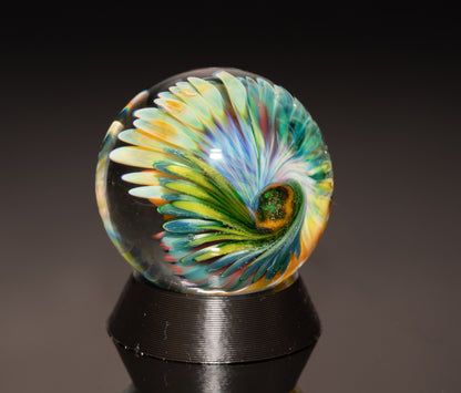 Coral Reef Borosilicate Marble Set | 4-Piece Glass Marble & Pillar Art Collection