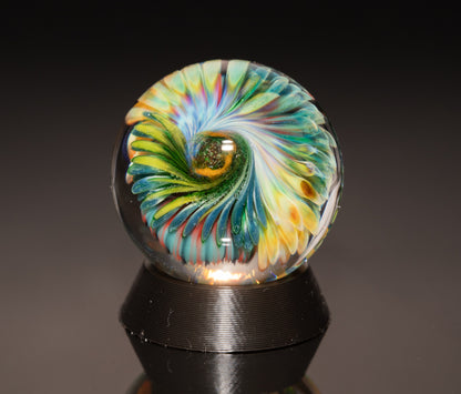 Coral Reef Borosilicate Marble Set | 4-Piece Glass Marble & Pillar Art Collection
