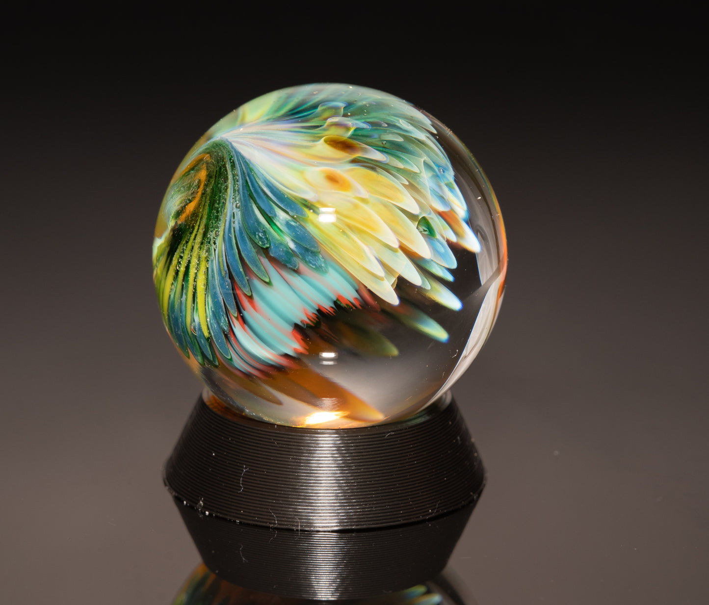 Coral Reef Borosilicate Marble Set | 4-Piece Glass Marble & Pillar Art Collection