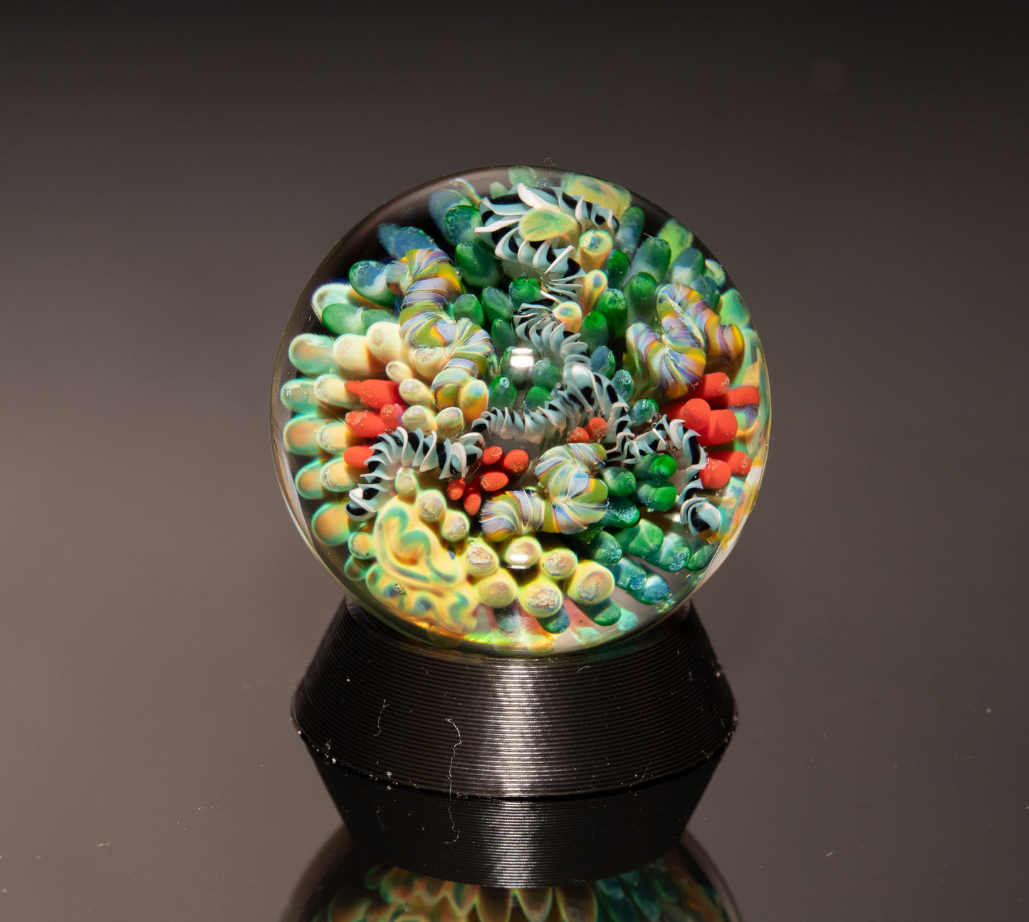 Deep Sea Glass Marble Set | 4-Piece Marble, Pearl & Pillar Collection | Borosilicate Art