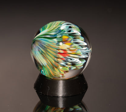 Deep Sea Glass Marble Set | 4-Piece Marble, Pearl & Pillar Collection | Borosilicate Art