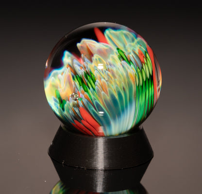 Coral Reef Glass Marble Collection | 4-Piece Borosilicate Set | Handblown Ocean Art