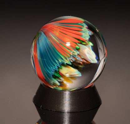 Coral Reef Glass Marble Collection | 4-Piece Borosilicate Set | Handblown Ocean Art