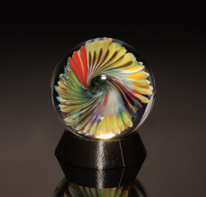 Coral Reef Marble Set | 4-Piece Handblown Glass Collection | Borosilicate Ocean Art