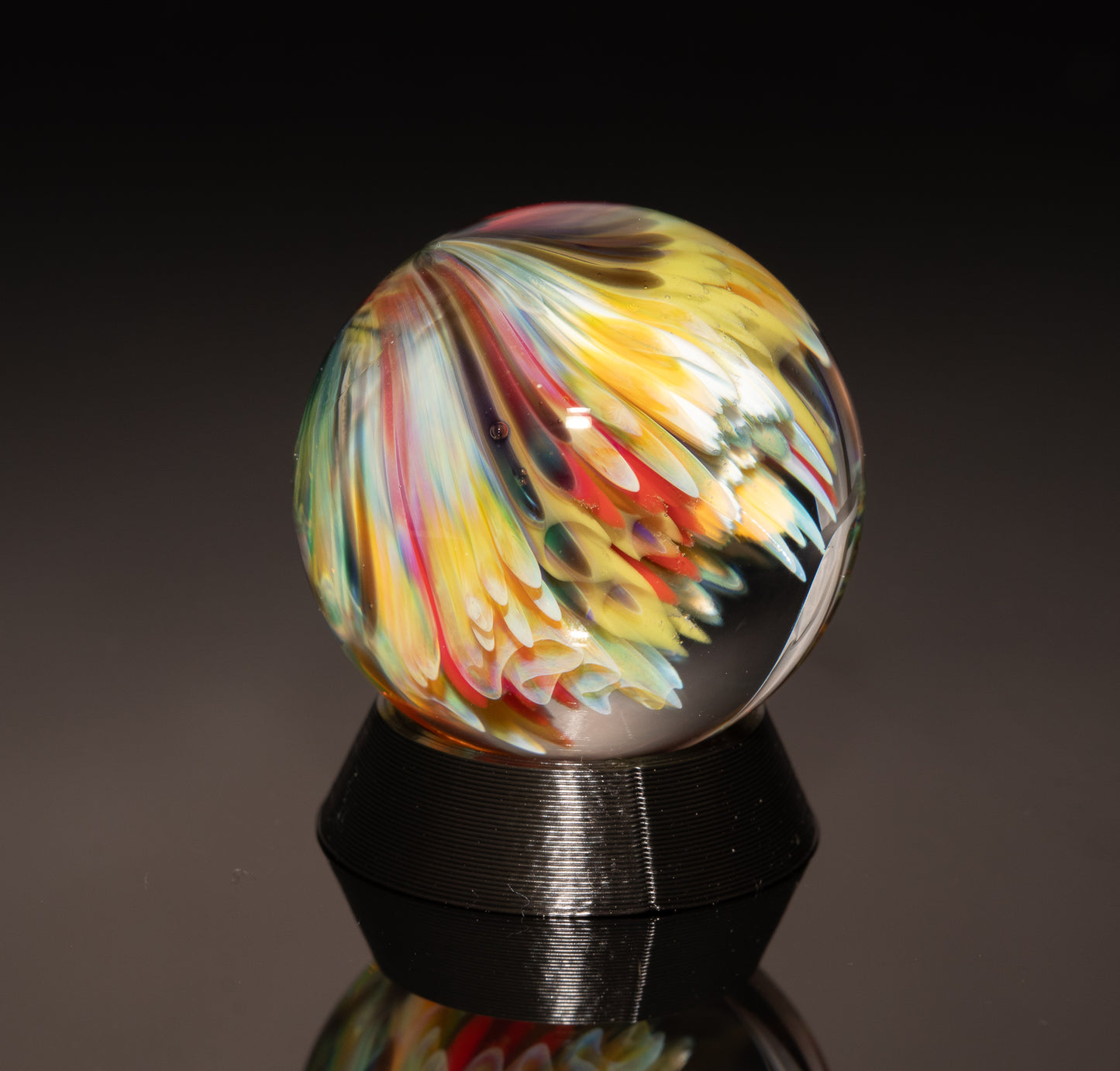 Coral Reef Marble Set | 4-Piece Handblown Glass Collection | Borosilicate Ocean Art