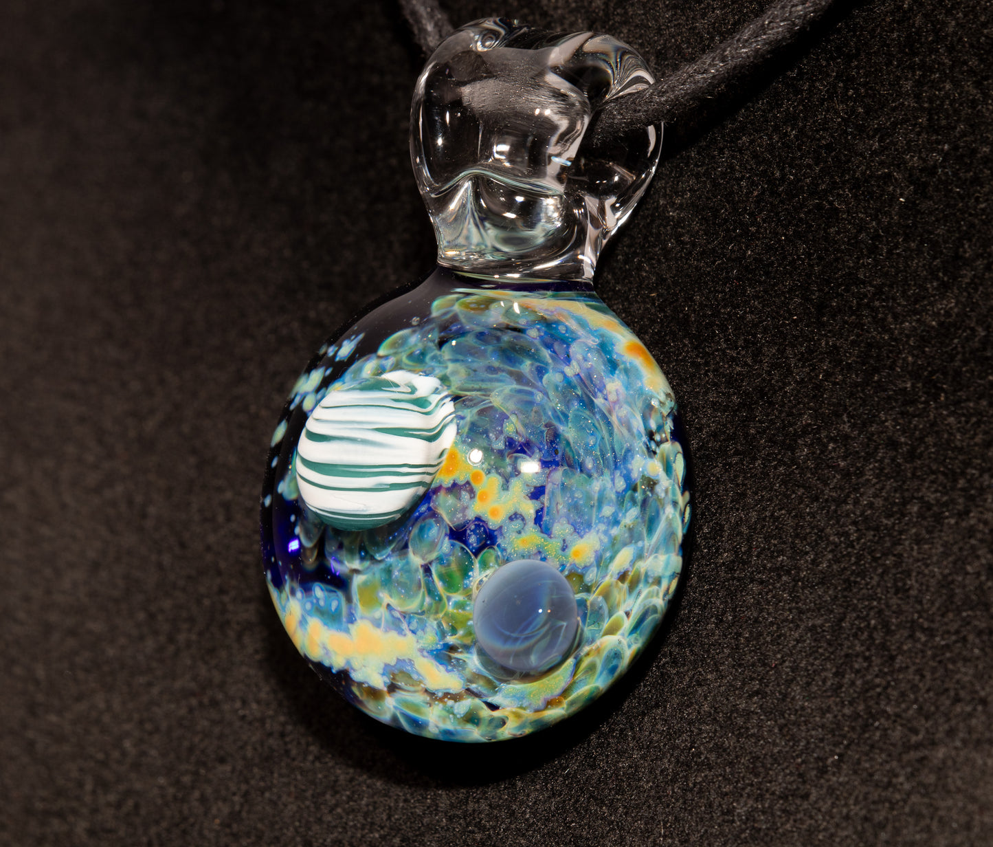 Galaxy Space Pendant | Cosmic Glass Jewelry | Handmade Celestial Necklace | NASA-Inspired Art Gift | Unique Glass Pendants