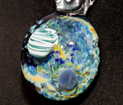 Galaxy Space Pendant | Cosmic Glass Jewelry | Handmade Celestial Necklace | NASA-Inspired Art Gift | Unique Glass Pendants