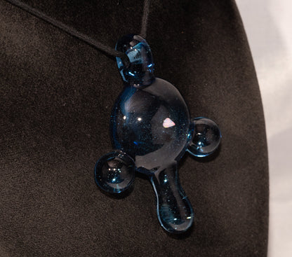 Dancing Light Opal Pendant | Handblown Borosilicate Amulet Glass | Iridescent Talisman Artisan Necklace