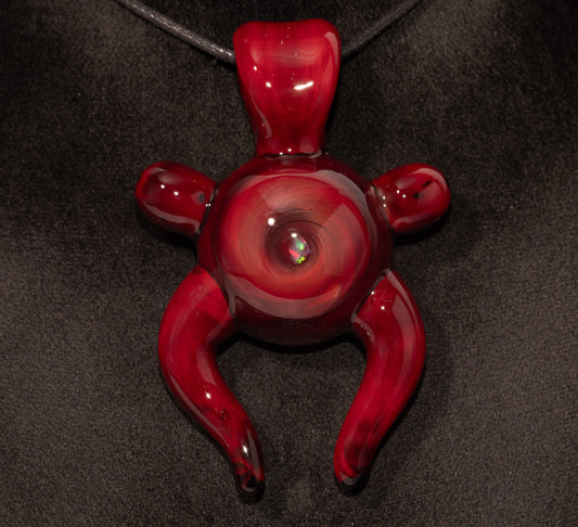 Glass Gaia Pendant | Deep Earth Goddess Talisman | Handblown Borosilicate Amulet of Nurturing Beauty