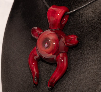 Glass Gaia Pendant | Deep Earth Goddess Talisman | Handblown Borosilicate Amulet of Nurturing Beauty