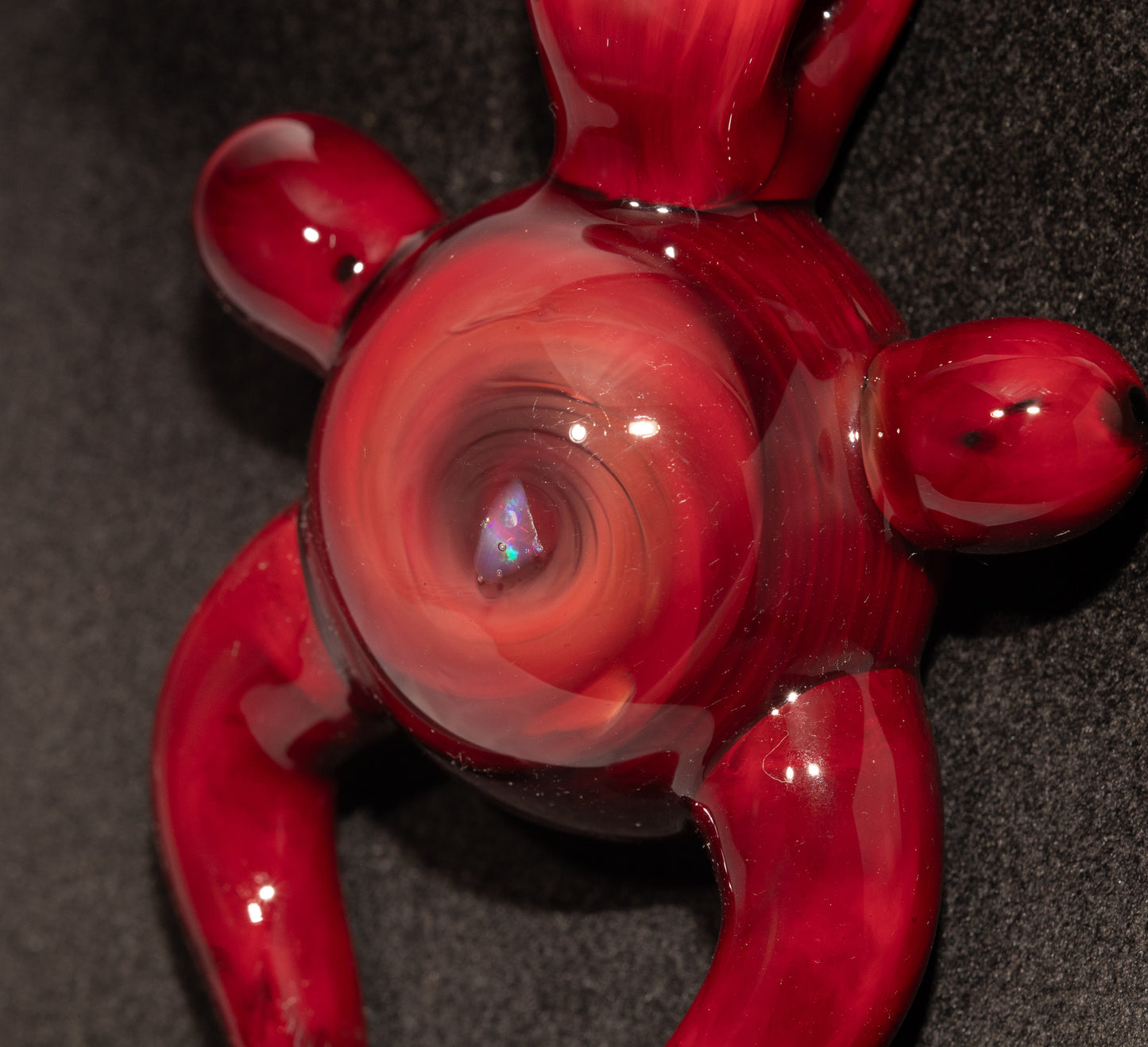 Glass Gaia Pendant | Deep Earth Goddess Talisman | Handblown Borosilicate Amulet of Nurturing Beauty