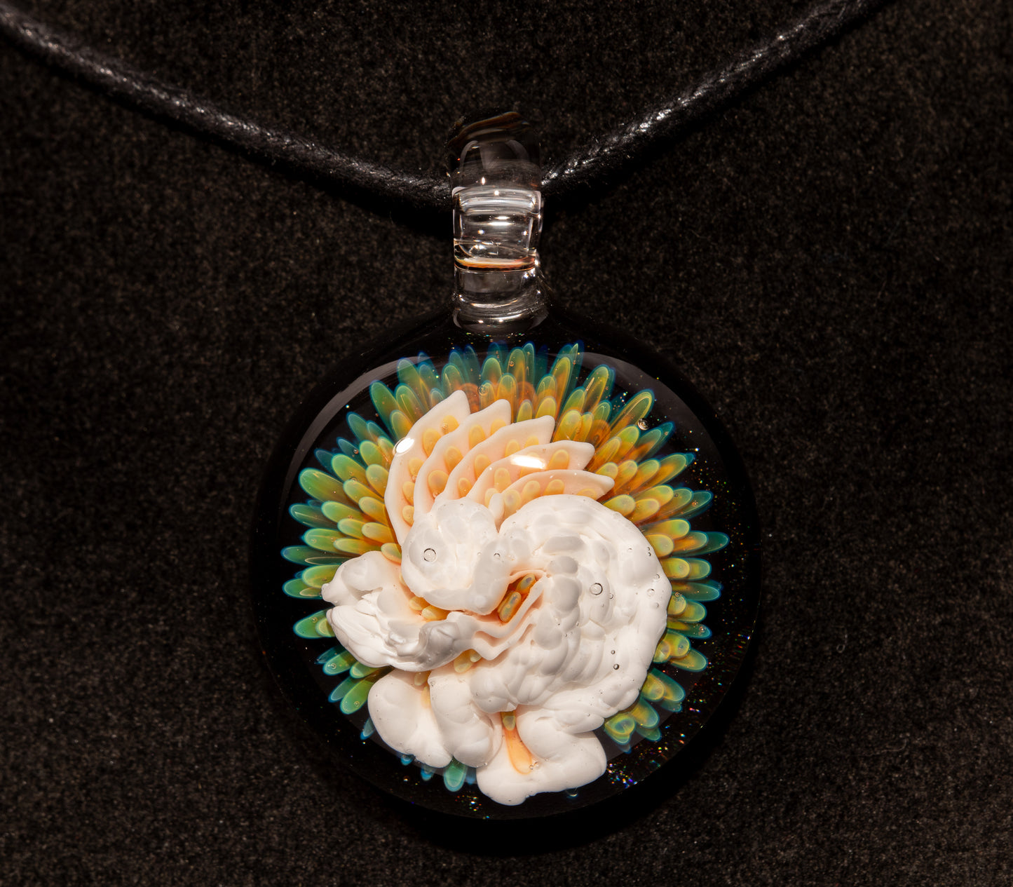 Kokopelli Pendant | Handblown Glass Jewelry | Tribal Spirit Design | Native American Inspired Art | Desert Flute Totem