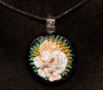 Kokopelli Pendant | Handblown Glass Jewelry | Tribal Spirit Design | Native American Inspired Art | Desert Flute Totem