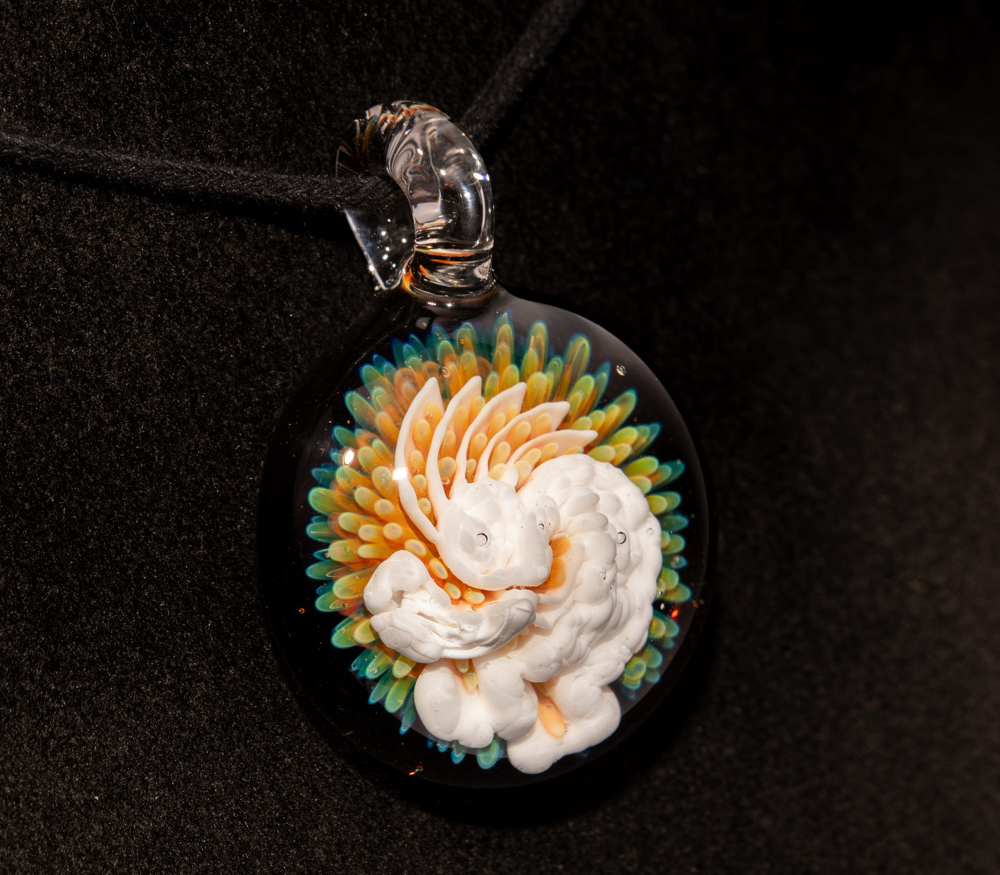Kokopelli Pendant | Handblown Glass Jewelry | Tribal Spirit Design | Native American Inspired Art | Desert Flute Totem