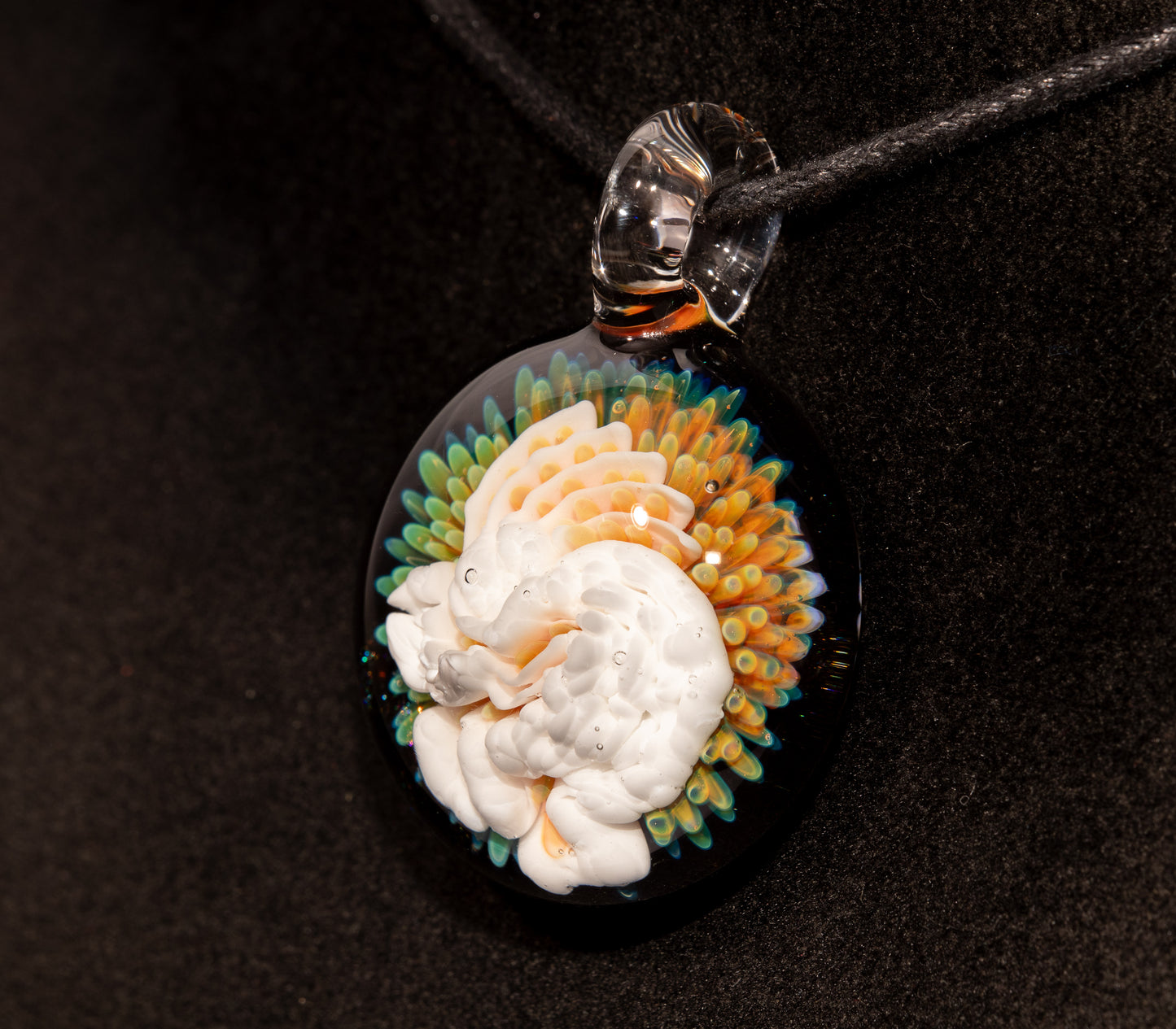 Kokopelli Pendant | Handblown Glass Jewelry | Tribal Spirit Design | Native American Inspired Art | Desert Flute Totem