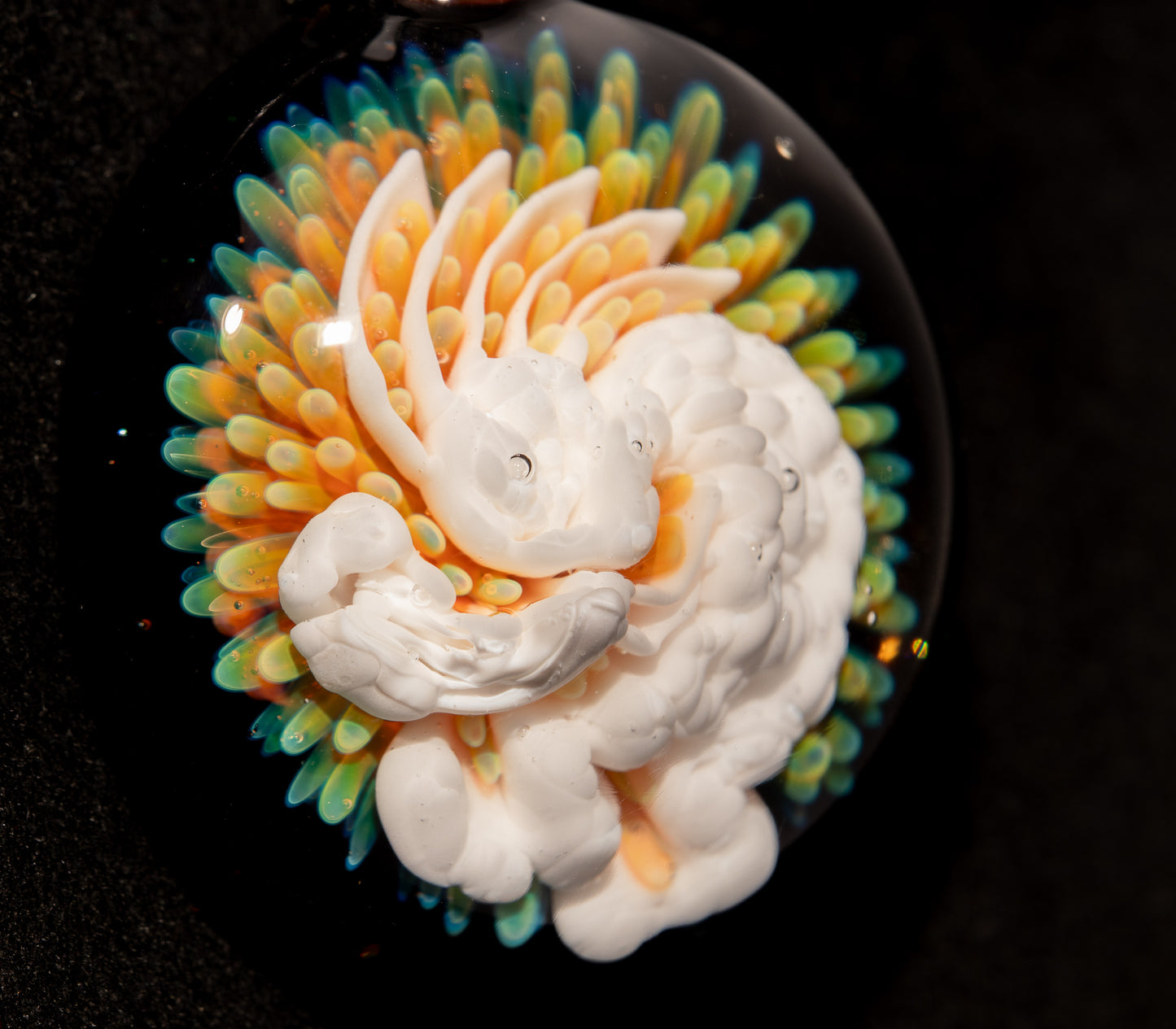 Kokopelli Pendant | Handblown Glass Jewelry | Tribal Spirit Design | Native American Inspired Art | Desert Flute Totem