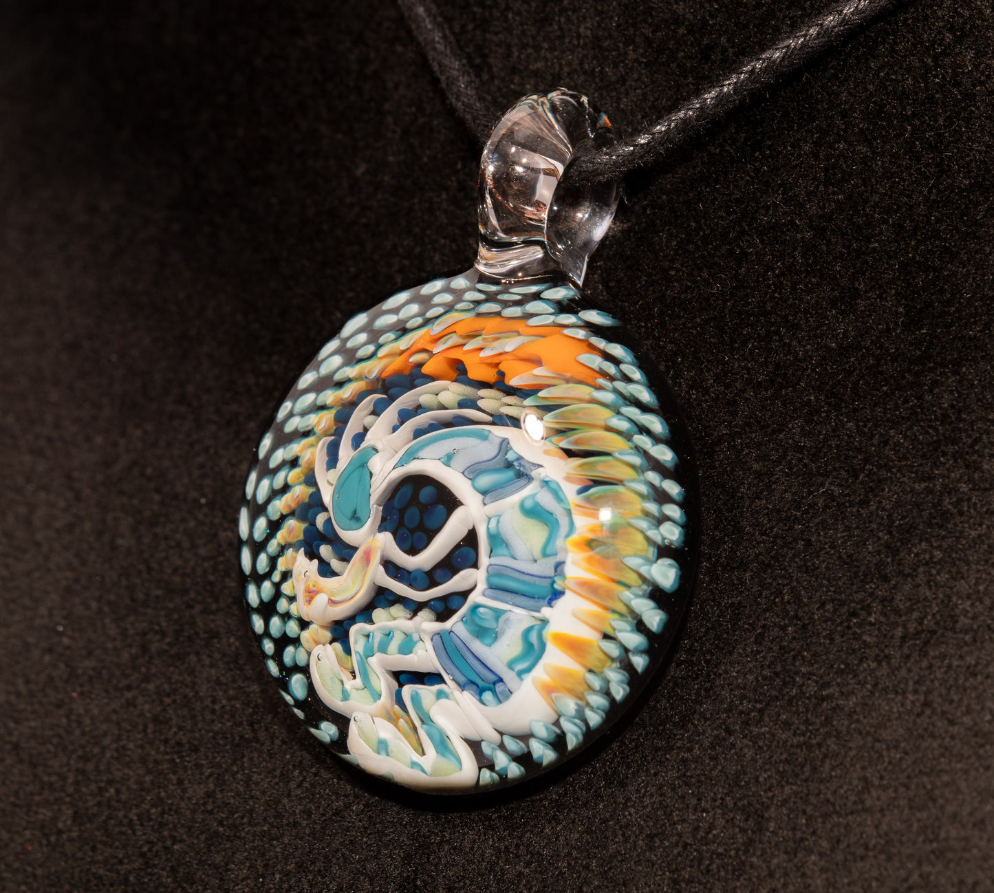 Kokopelli Glass Art Pendant | Tribal Boho Jewelry | Handcrafted Spirit Flute Talisman | Desert Vibes Necklace