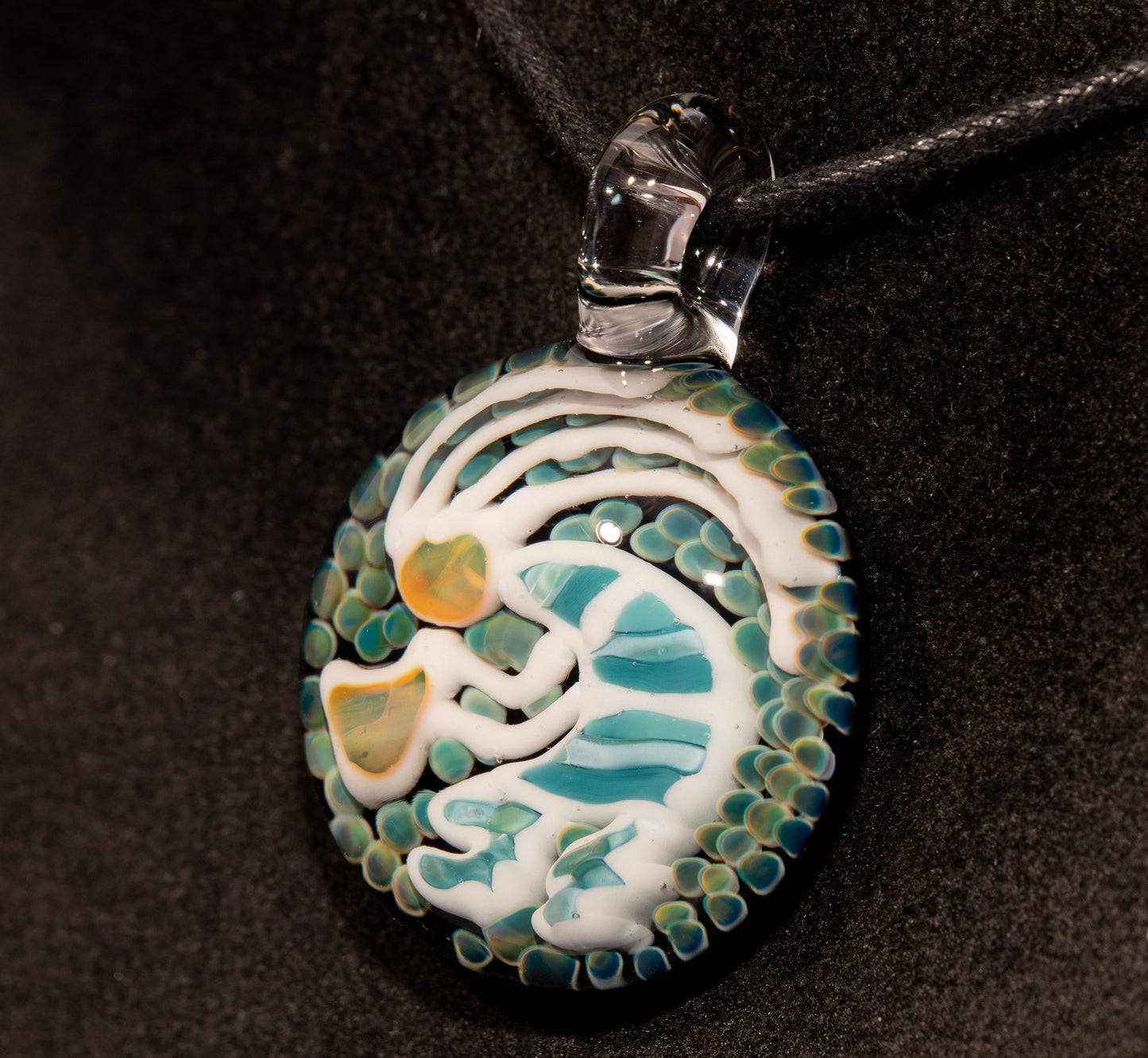 Kokopelli Glass Art Pendant | Tribal Boho Jewelry | Handcrafted Spirit Flute Talisman | Desert Vibes Necklace