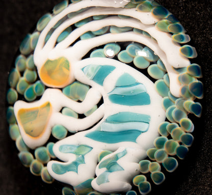 Kokopelli Glass Art Pendant | Tribal Boho Jewelry | Handcrafted Spirit Flute Talisman | Desert Vibes Necklace