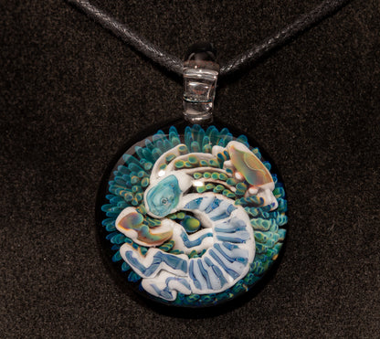Borosilicate Kokopelli Pendant | Native Spirit Jewelry | Handblown Tribal Glass Art | Desert Music Symbol Gift