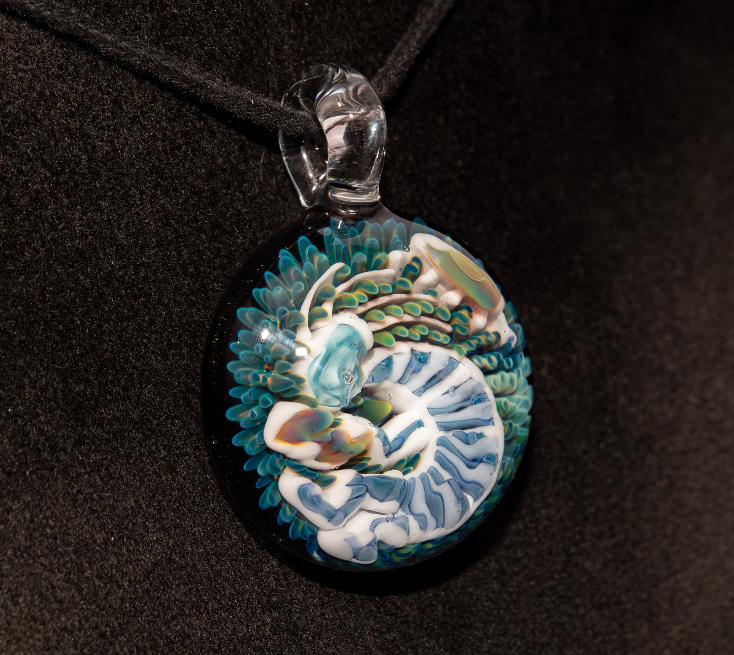 Borosilicate Kokopelli Pendant | Native Spirit Jewelry | Handblown Tribal Glass Art | Desert Music Symbol Gift