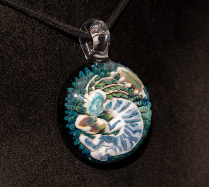 Borosilicate Kokopelli Pendant | Native Spirit Jewelry | Handblown Tribal Glass Art | Desert Music Symbol Gift