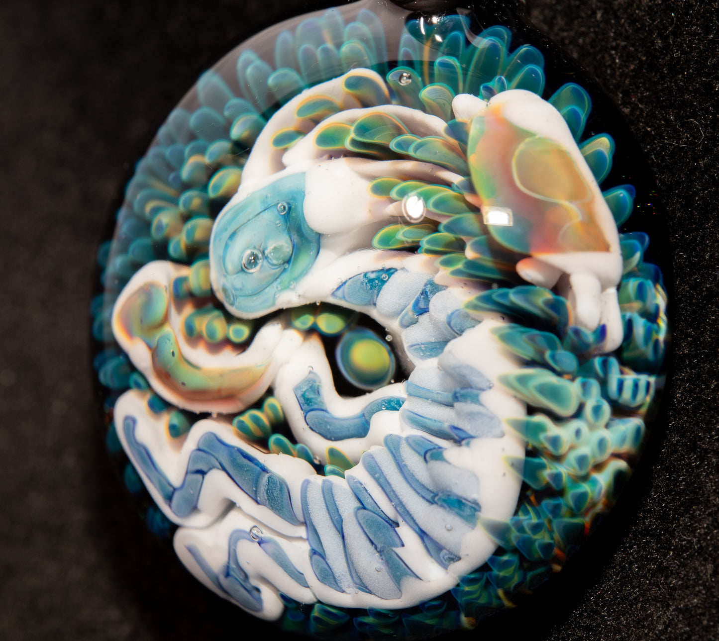 Borosilicate Kokopelli Pendant | Native Spirit Jewelry | Handblown Tribal Glass Art | Desert Music Symbol Gift