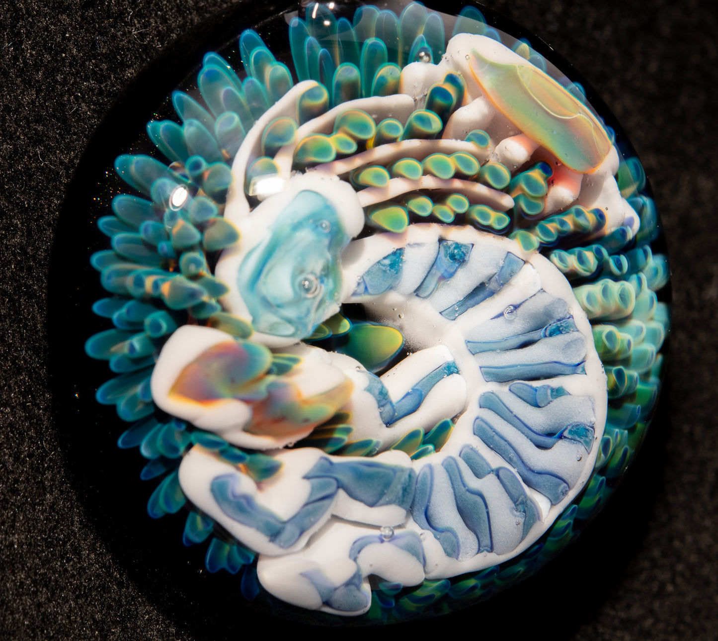 Borosilicate Kokopelli Pendant | Native Spirit Jewelry | Handblown Tribal Glass Art | Desert Music Symbol Gift