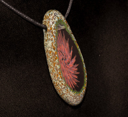 Crystalline Geometry Pendant | Faceted Borosilicate Art | Forever Frozen Light | Glass Implosion Necklace