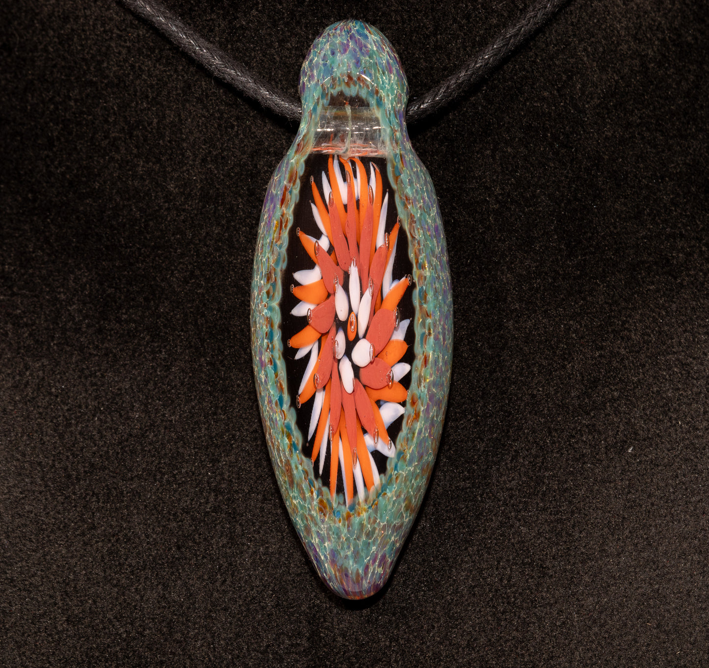 Fractal Starburst Pendant | Faceted Implosion Art | Eternal Geometry in Glass | Artisan Borosilicate Necklace