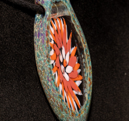 Fractal Starburst Pendant | Faceted Implosion Art | Eternal Geometry in Glass | Artisan Borosilicate Necklace