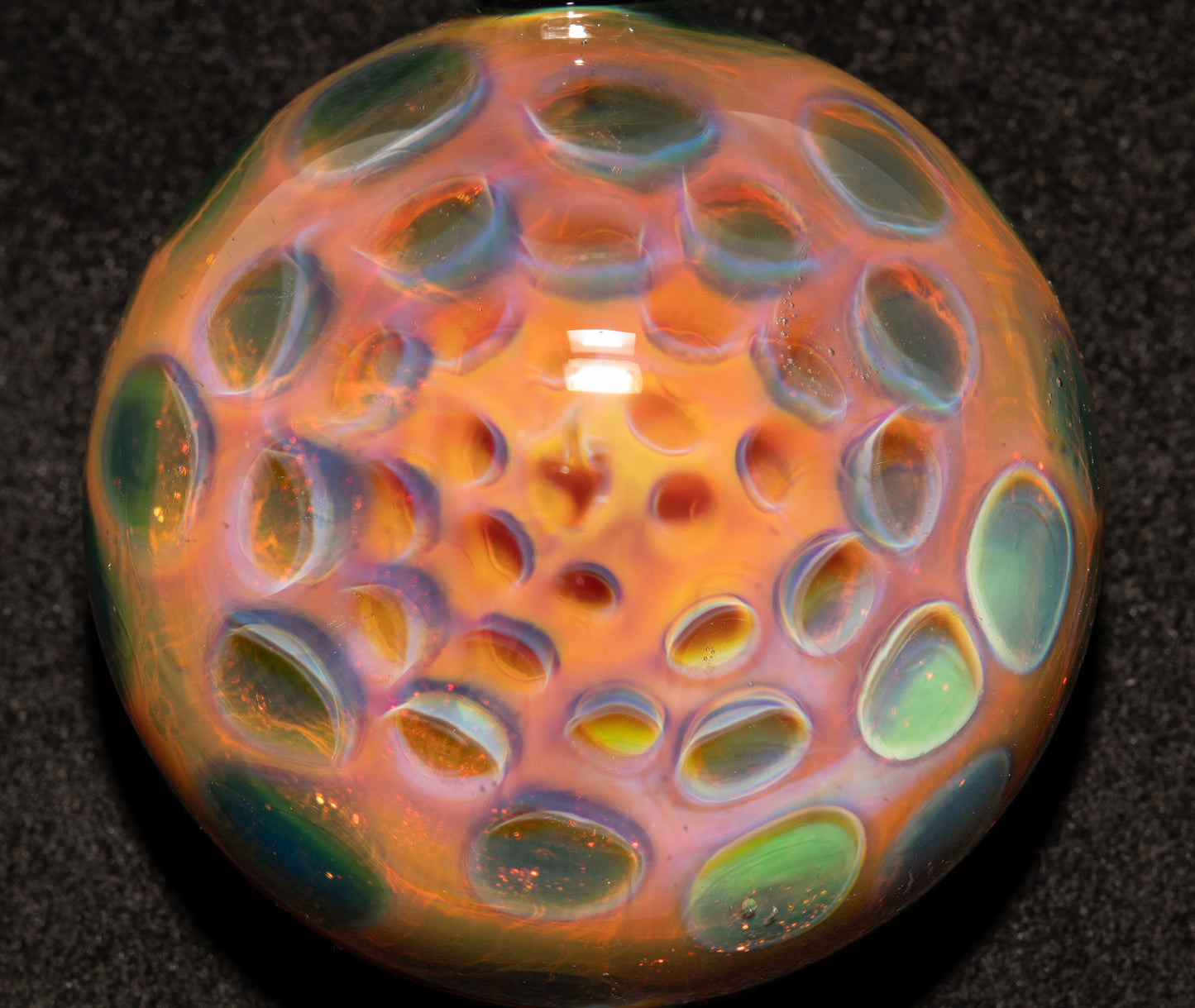 Silver Fumed Honeycomb Pendant | Heady Glass Necklace | Borosilicate Galaxy Jewelry | Space Talisman Ethereal Art Pendant