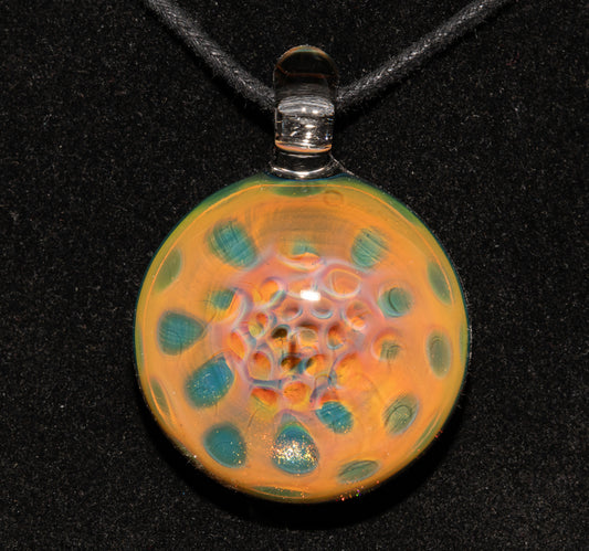 Galactic Depth Art Creation | Heady Borosilicate Jewelry | Honeycomb Glass Necklace | Ethereal Fumed Pendant