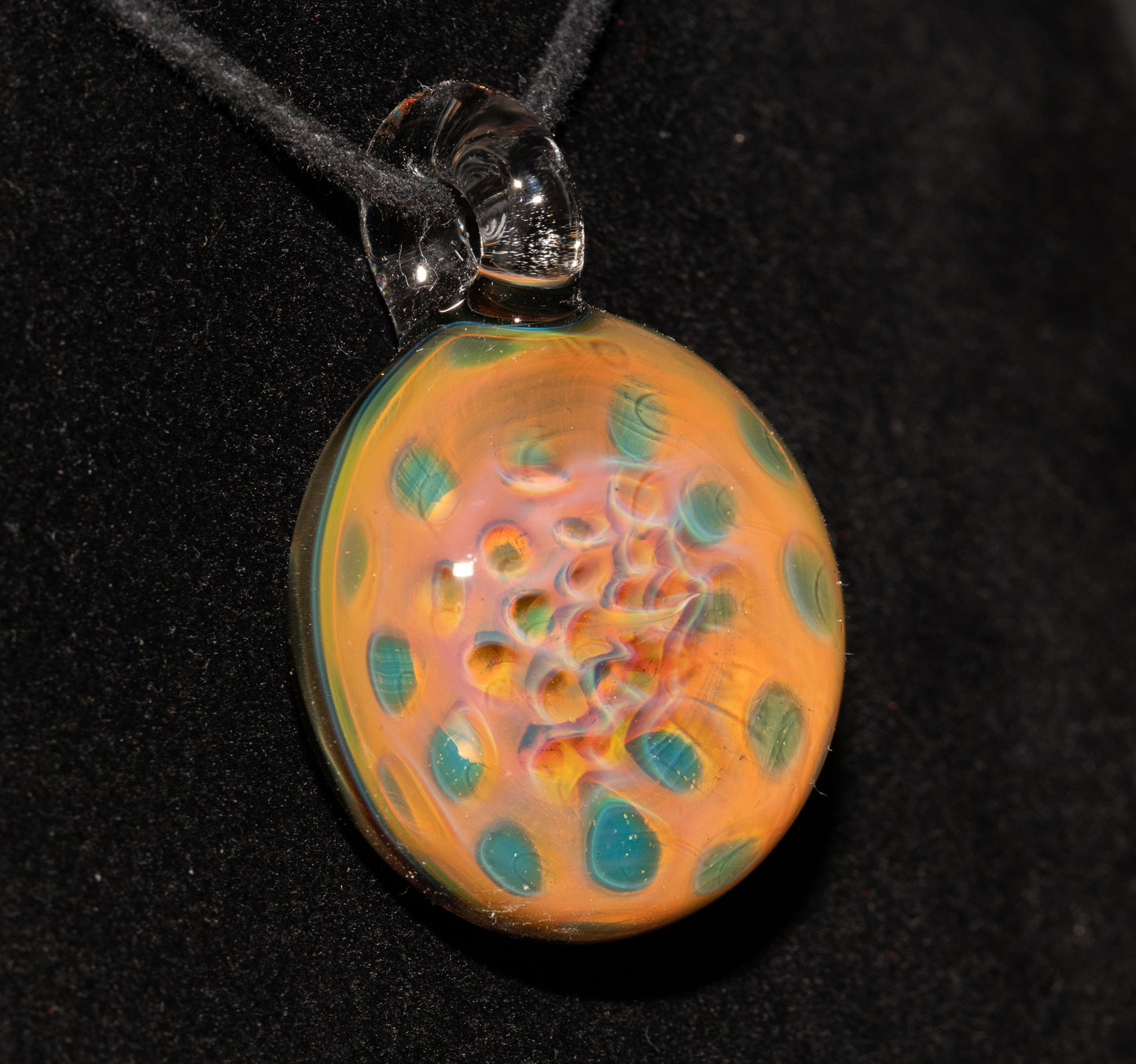 Galactic Depth Art Creation | Heady Borosilicate Jewelry | Honeycomb Glass Necklace | Ethereal Fumed Pendant
