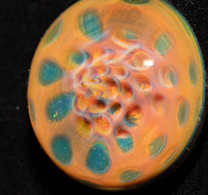 Galactic Depth Art Creation | Heady Borosilicate Jewelry | Honeycomb Glass Necklace | Ethereal Fumed Pendant