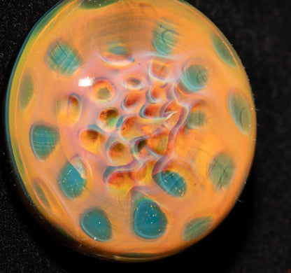 Galactic Depth Art Creation | Heady Borosilicate Jewelry | Honeycomb Glass Necklace | Ethereal Fumed Pendant