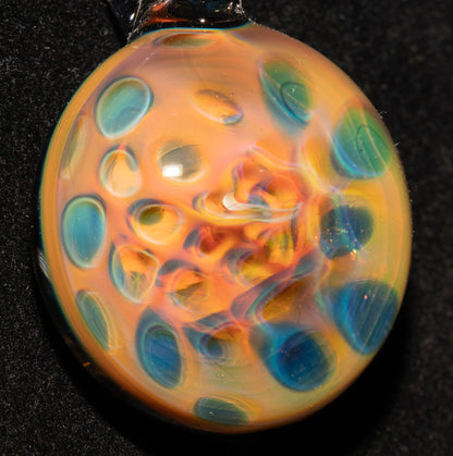 Galactic Depth Art Creation | Lotus Pod Glass Necklace | Heady Borosilicate Jewelry | Ethereal Fumed Pendant